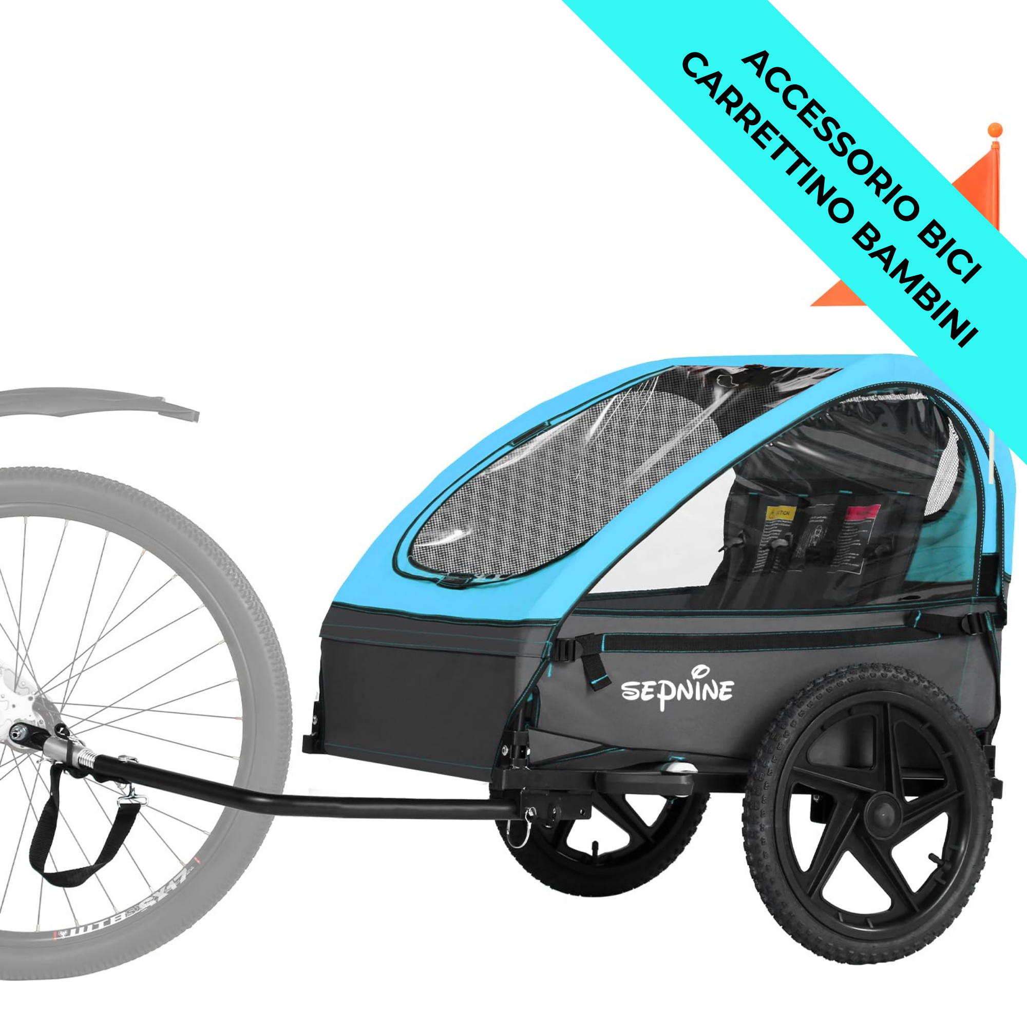 Accessorio bici – Carrettino bambini