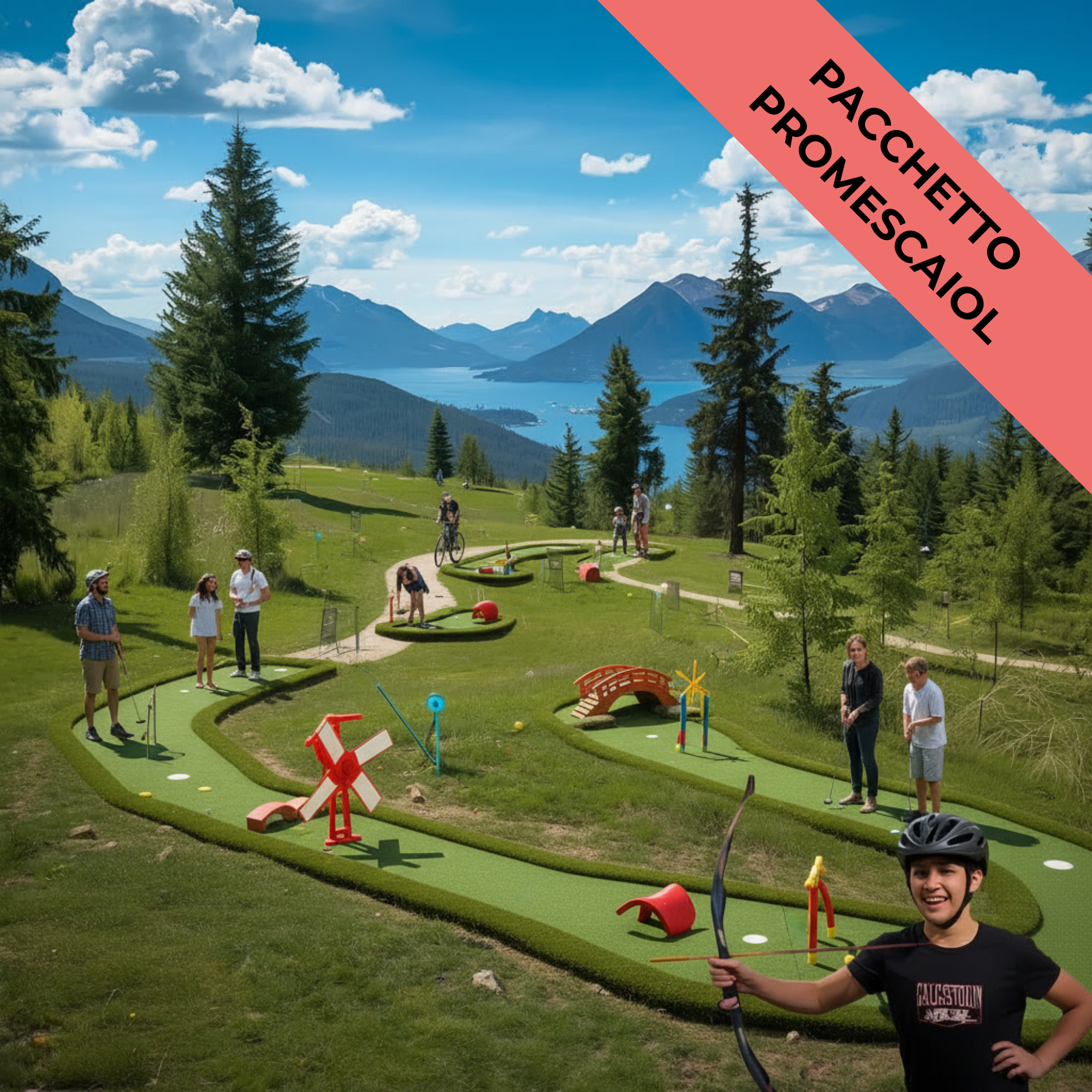PROMESCAIOL BOX : 1 giorno di Bicicletta + Arco + Minigolf